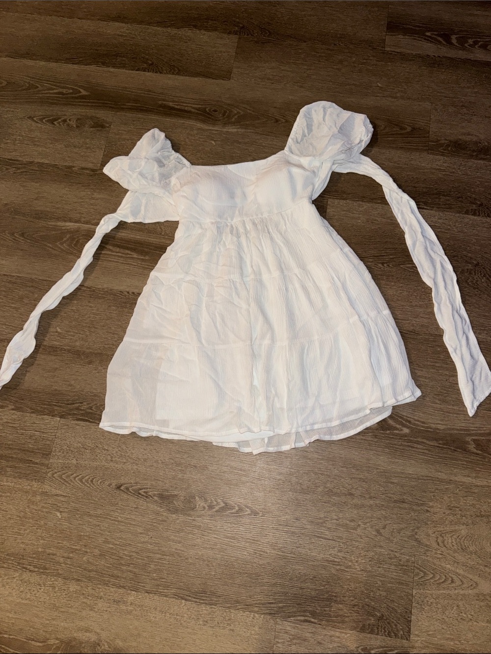 ' White Off-Shoulder Summer Dress